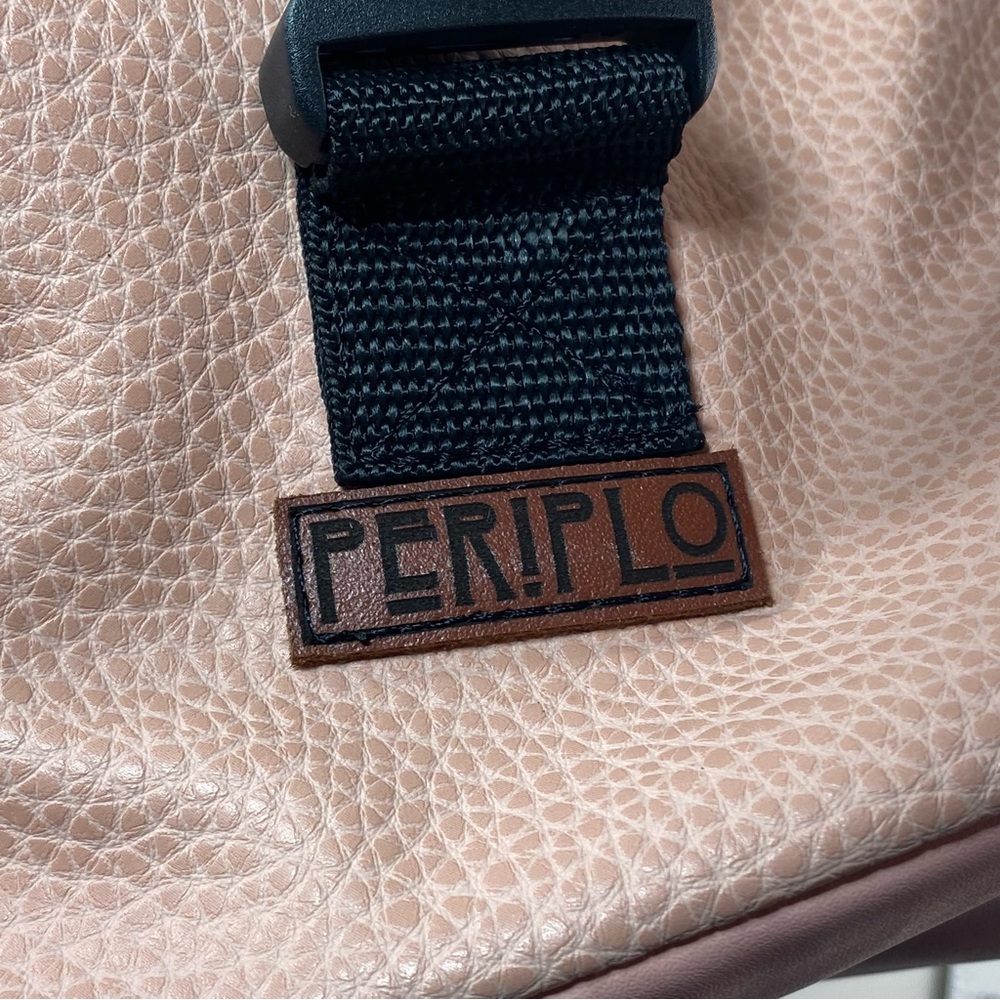 PERIPLO Santiago, Chile Handmade Crossbody Sling Outdoor Travel Bag Blush Pink - Picture 9 of 14